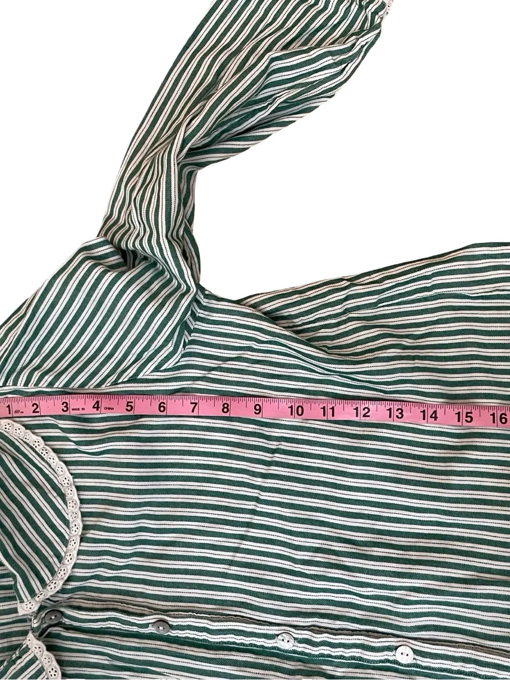 RACHEL ASHWELL Striped Peter Pan Collar Cottagecore Viral TikTok Pajama Set
